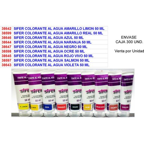 Acqua Colorante Ocra 50 ml