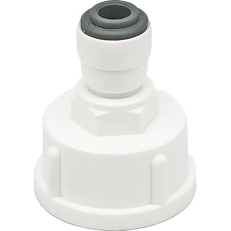 1 raccord de tuyau d\'eau pour réfrigérateur, raccord rapide filetage interne 1/4" à 3/4", double joint, raccord rapide pour purificateur d\'eau (1/5)