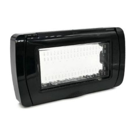 MAPAM idrobox nero IP55 GEM 4P compatibile Vimar plana - GEM-P6004ID-NE