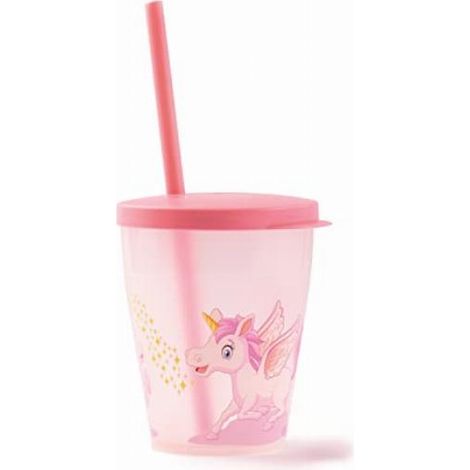 Snips Bicchiere con Cannuccia con Decoro Unicorno 385ml (1/4)