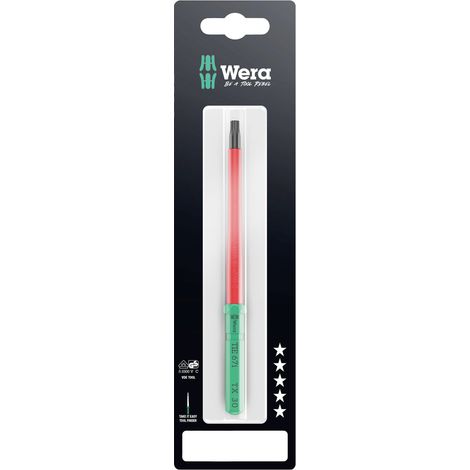 Wera Kraftform Kompakt VDE 67 i TX 30 x 157 mm TIE SB Elektriker TORX Wechselklinge TX 30