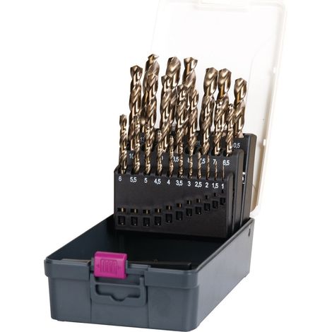 Optimum Spiralbohrer Satz 25 tlg. HSS Cobalt 3201010 135°-Kreuzanschliff (1/3)