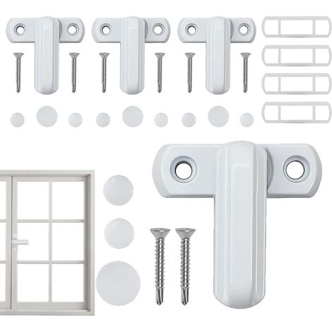Verrou Pour Fenêtre Verrou Sécurité Porte Coulissante Anti-Vol Robuste en d'Aluminium pour Sécurité Fenêtre à Battants Porte Maison (1/5)