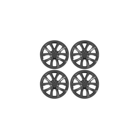 Enjoliveur de roue 18 pouces pour modèle S, Protection complète, Structure solide, remplacement, Tesla 3 2017 à 2023, haut de gamme, gris, 4 pièces