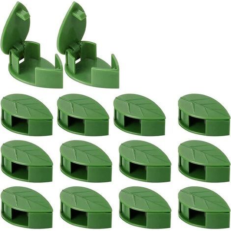 Supports muraux pour plantes grimpantes en forme de feuille, lot de 150 crochets autocollants pour vigne (1/5)