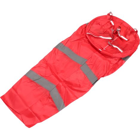 Manche à air légère et résistante en polyester, 100 cm, réfléchissante, pour mesurer la direction du vent en extérieur, idéale pour l'agriculture et l'industrie. Couleur rouge. (1/5)