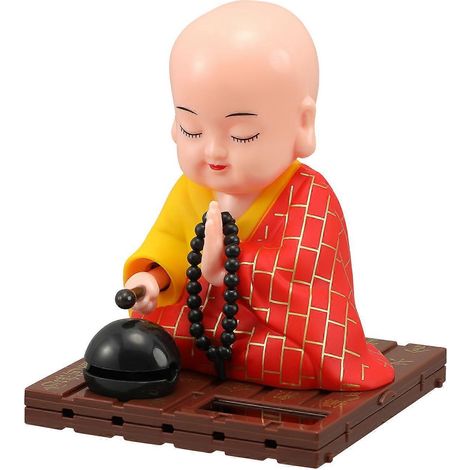 Jouets d'extérieur pour enfants, figurines à tête branlante amusantes pour voiture, mini tableau de bord Bouddha, décorations de tableau de bord Bouddha pour enfants-12X9.5cm
