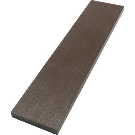 Plinthe de finition composite coextrudé - Coloris - Chêne foncé, Epaisseur - 10 mm, Largeur - 52 mm, Longueur - 200 cm