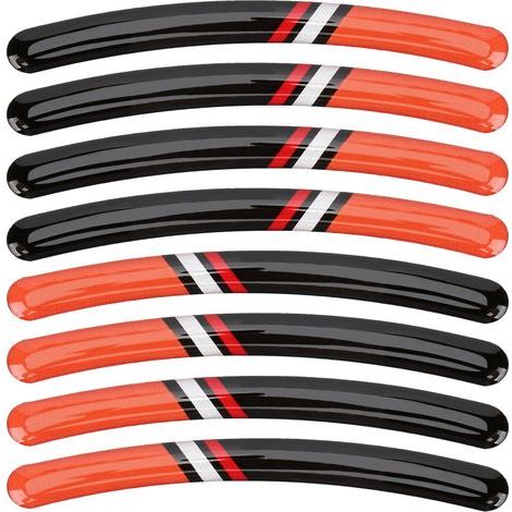 Decals de Bord de Roue pour Kawasaki Racing Car - Stickers Réfléchissants Époxy Waterproof 8PCS (12cm) (1/5)