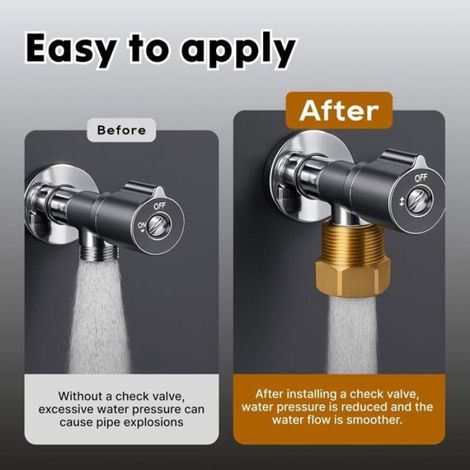 2 Pièces Clapet Anti-Retour en Laiton 3/4 Pouce, Clapet anti-retour des eaux usées, Cla pet Anti-Reto ur à Filetage Interne (1/5)