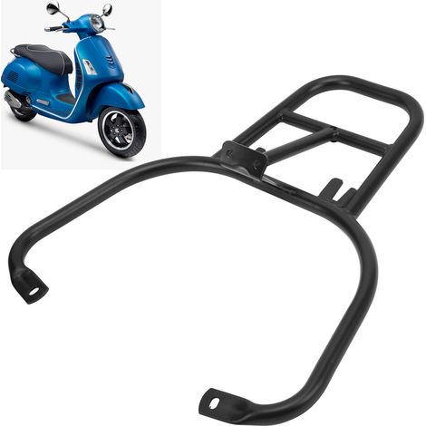 Gepäckträger hinten für Piaggio Vespa GTS 300 Motorrad, schwarz (übergroß). (1/5)