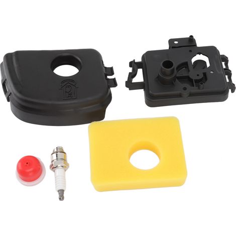 595660 595663 Kit de couvercle de filtre à air avec poire d'amorçage, filtre en mousse et bougie d'allumage pour moteur 450E 500E 550E (1/5)