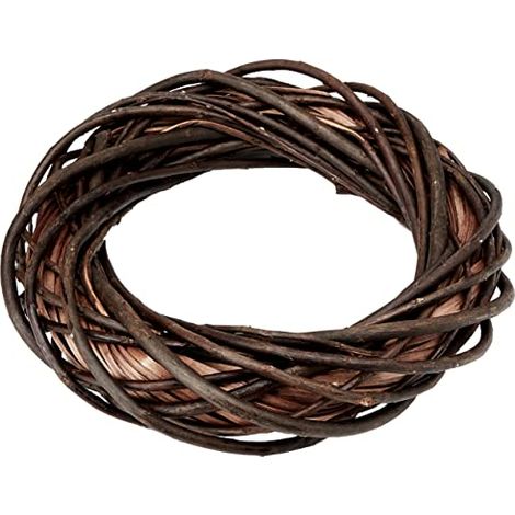 Rayher 65008000 Ghirlanda vimini, corona decorativa, shabby, fai da te, diametro 30 cm, spessore 7 cm (1/4)