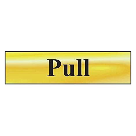 Scan 6033 Pull - Polished Brass Effect 200 x 50mm SCA6033