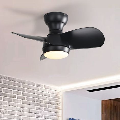 Sofucor Ventilateur de Plafond - Moteur Courant Continu - Pales ABS - 58cm - 6 Vitesses - Noir (1/5)