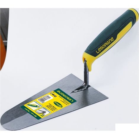 LEBORGNE Truelle ronde 22 cm manche bi-matière - lame souple en acier trempé