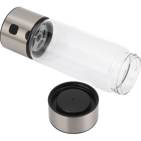 Bouteille hydrogène portable rechargeable 460 ml, générateur d'eau riche en hydrogène 1400 ppb, pour voyage et fitness, argenté (1/5)