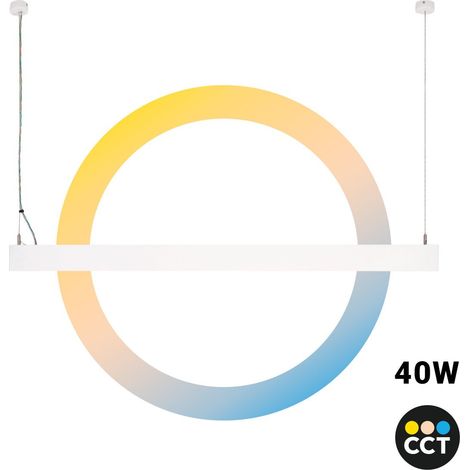 Luminaria Lineal LED CCT - Bidireccional - Suspensión - (1/5)