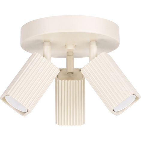 Plafoniera RAYO 3P beige alluminio 3xGU10 20cm Sollux (1/5)