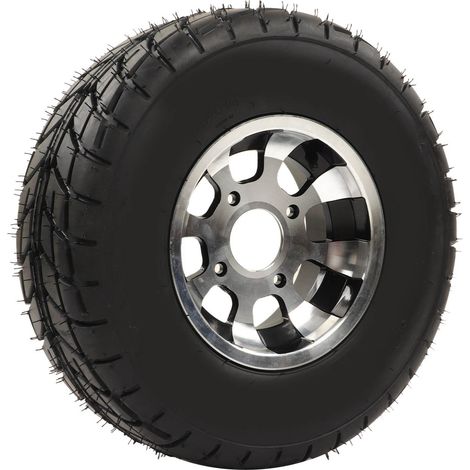 Pneu 21x7-10 avec moyeu, roues de montage intégrées robustes pour ATV UTV Go Kart, véhicule agricole, tondeuse à gazon (1/5)