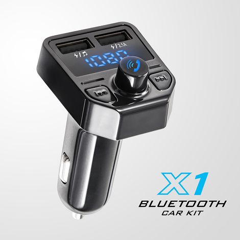 New X1 Car Bluetooth MP3 Car Charger, Bluetooth Hands-free FM Cigarette Lighter Car Bluetooth Charger (1/3)