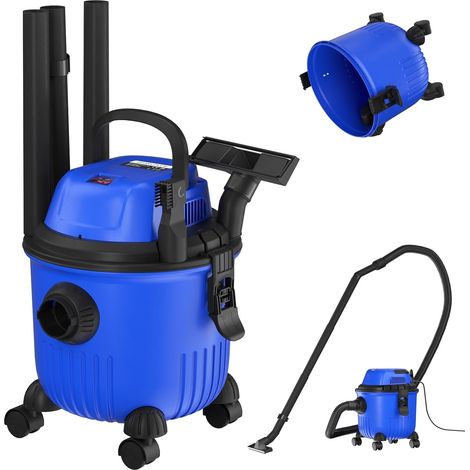Aspirateur sec et humide 2000W, aspirateur industriel avec fonction de soufflage, 15 litres, câble de 2m, tuyau flexible de 1,5m (1/5)