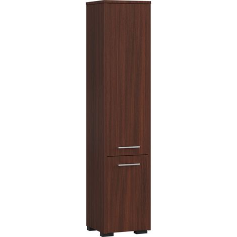 Colonna da bagno AKORD FIN Wengé 30 cm 2 ante 30x30x140 cm (1/7)