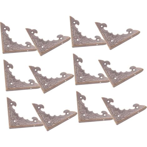 protections d angle vintage en m tal dor pour livres malles (1/5)