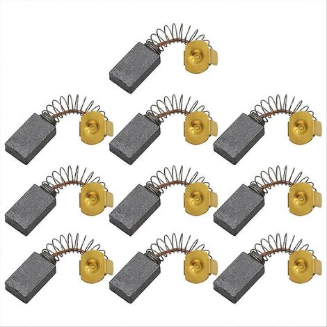 10 Kohlebürsten für 1619X08020, 1619X07410, 1619X01351, 2610320391, Motorersatzteile, Ersatzteilset, kompatibel mit Elektrowerkzeugen (1/5)