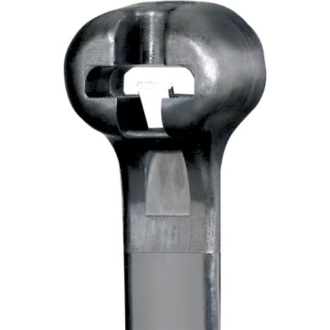 colliers sans crantage bt - 203 x 4.7 mm - noir uv - lot de 100 - panduit bt2s-m0