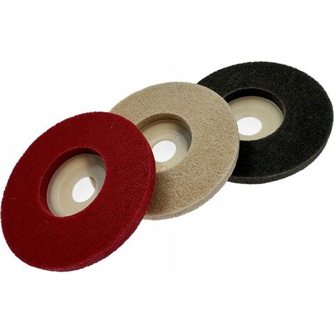 Vlies-Schleifscheiben 125 mm, 3 Stück. Falon-Tech Schleifscheibe