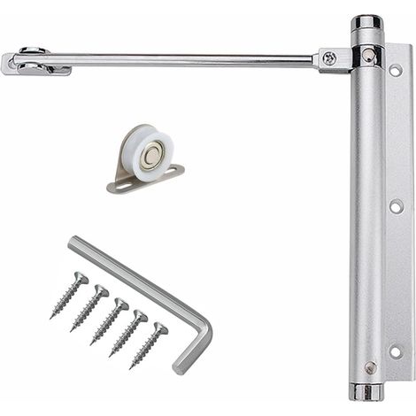 Ferme-Porte à Ressort en Alliage d'aluminium de Porte Closers réglable Facile à installer Dispositif de fermeture automatique 45kg (1 pièce) (1/5)