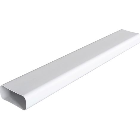 TUBO RETTANGOLARE PER AERAZIONE CANALIZZATA mm. 150x70, mt.1 col. Bianco