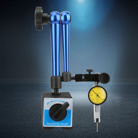 Magnetischer, flexibler Ständer mit Messuhr (blau) (1/5)
