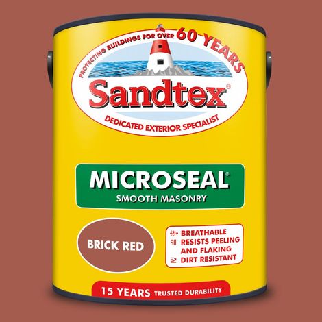 SANDTEX MICROSEAL SMOOTH MASONRY BRICK RED 5L