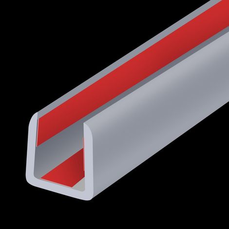 Selbstklebendes Gummi-Kantenschutzband 10mm Grau, 6m, für Sperrholz, Glas, Blech (1/5)