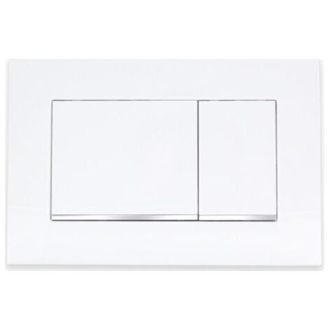 Plaque de déclenchement avec déclencheur de rinçage, plaque de déclenchement WC compatible avec Geberit Sigma 30, plastique ABS pour plus de durabilité et de durabilité, installation facile (1/4)