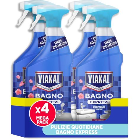 SET 4 VIAKAL BAGNO EXPRESS FIORI ELEGANTI 720 ML SENZA RISCIACQUO (1/5)