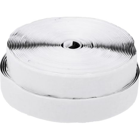 Fermeture à Bande Auto-agrippante Nylon Noir, 2 Rouleaux Ruban Autocollant, Pose Rapide sans Percer, pour Fixer Tapis et Suspendre des Outils (1/5)