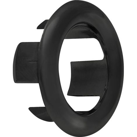 Cache trop-plein pour lavabo dia. 30mm, noir mat