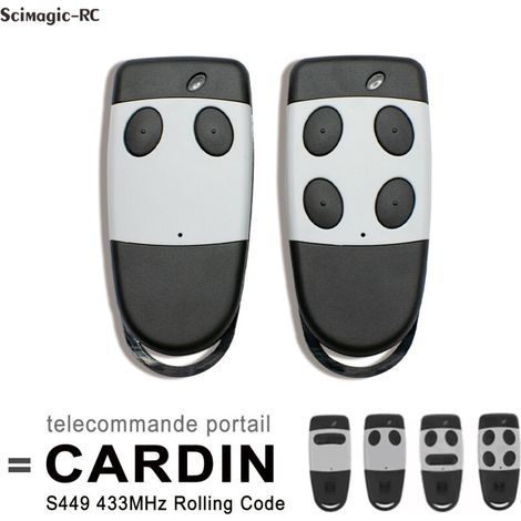 Gate remote control for Cardin S449 QZ2, S449 QZ1, 433.92 MHz, 2 Channels, TXQ4492P0, Gate remote control for garage door (2pcs) (1/2)