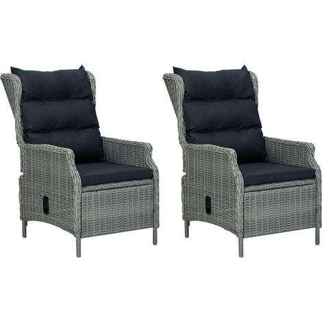 Maison Exclusive - 9-tlg. Garten-Essgruppe mit Auflagen Poly Ratt