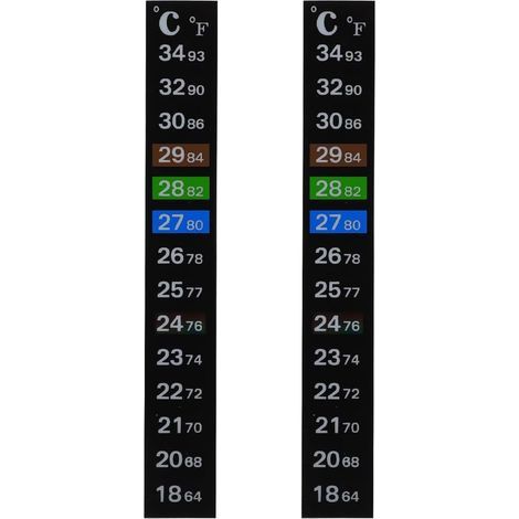 Thermometers, Digital Sticker, Measures 18-34℃, Compact Size 130x18mm, Aquarium Winemaking (1/5)