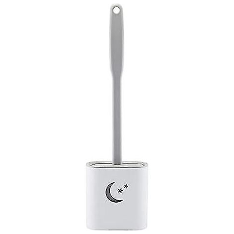 Brosse de toilette en silicone avec support pour un nettoyage en profondeur de la salle de bain (1/5)