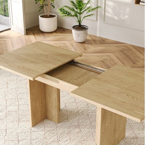 Esstisch ausziehbar 140-180 cm für 6-8 Personen MDF OKMYHOME (1/5)