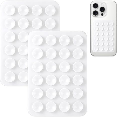 2 Pièces Coque Ventouse en Silicone, Ventouse Telephone Portable (1/5)