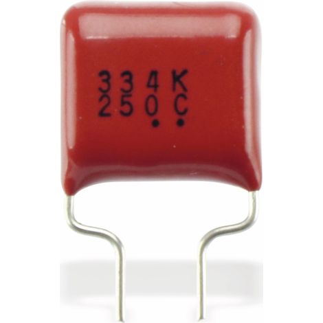 Condensateur PANASONIC, 330 nF, 250 V, radial, RM 10, ECQ-E2334KF