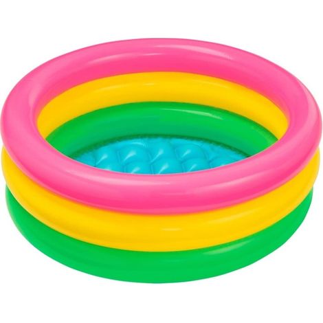 Piscine gonflable ronde Intex 57107 Baby Sunset 61 x 22 cm 34 litres jardin de jeux pour enfants extA rieur piscine mer