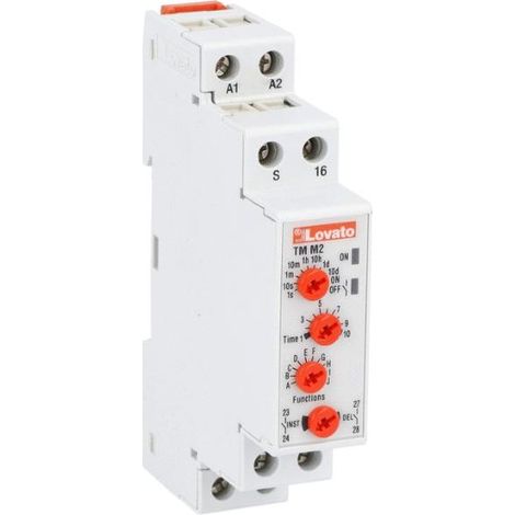 relè temporizzatore programmabile Lovato tmm2 8A 12-240V (1/5)