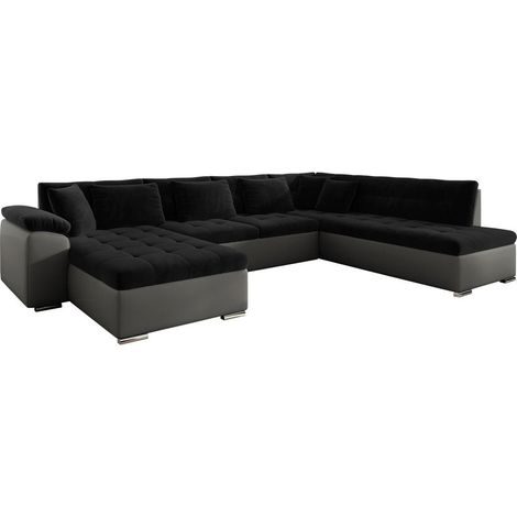 Sofá rinconero Comfivo Gemma II, Soft 029 + Kronos 07, Función de descanso, 348x205x76cm, 0 (1/5)